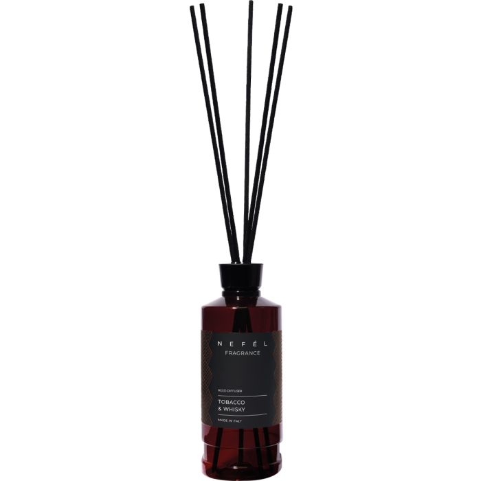 Profumatore per ambienti con diffusore a bastoncini 480 ml Nefél Fragrance Tobacco & Whisky