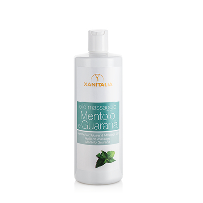 Olio massaggio mentolo e guaranà 500 ml Xanitalia