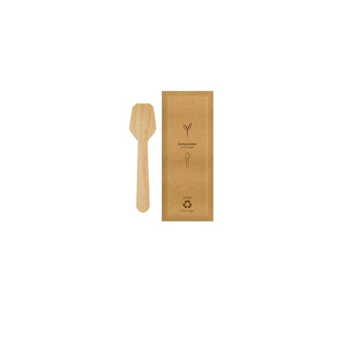 Palettine per gelato in legno imbustate 9,6 cm confezione da 100 pezzi Byo