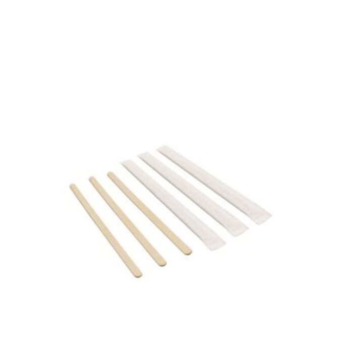Palettine da caffe in legno imbustate singole misura 9 cm 1000 pezzi