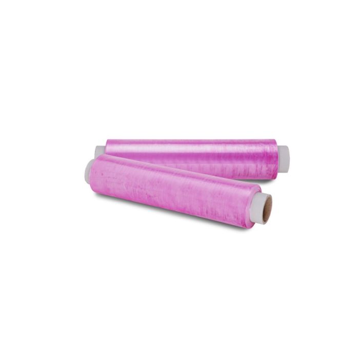 Pellicola a rotolo viola in PVC ricambio 300 metri altezza 30 cm
