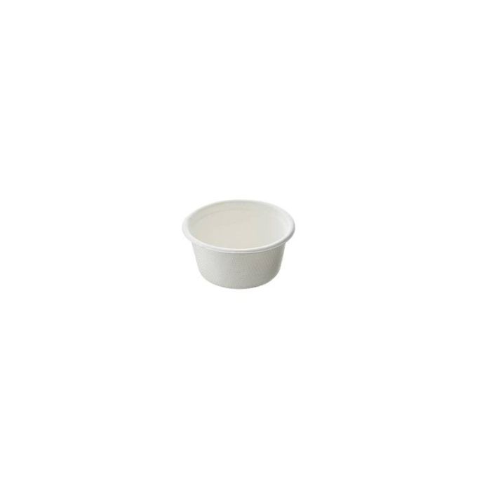 Ciotolina finger food in polpa di cellulosa bianca Ø 6 x 3 cm 50 pezzi Leone