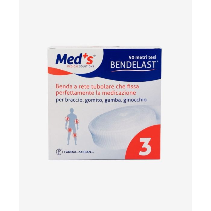 Rete elastica tubolare per medicazioni calibro 3 rotolo da 50 m Med's Bendelast