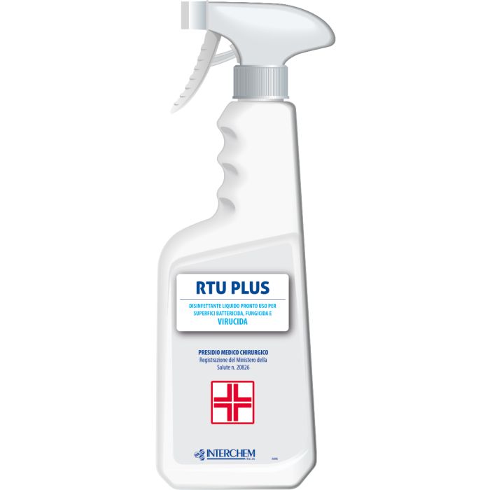 INTERCHEM RTU PLUS disinfettante pronto uso battericida, funghicida, virucida 750 ml