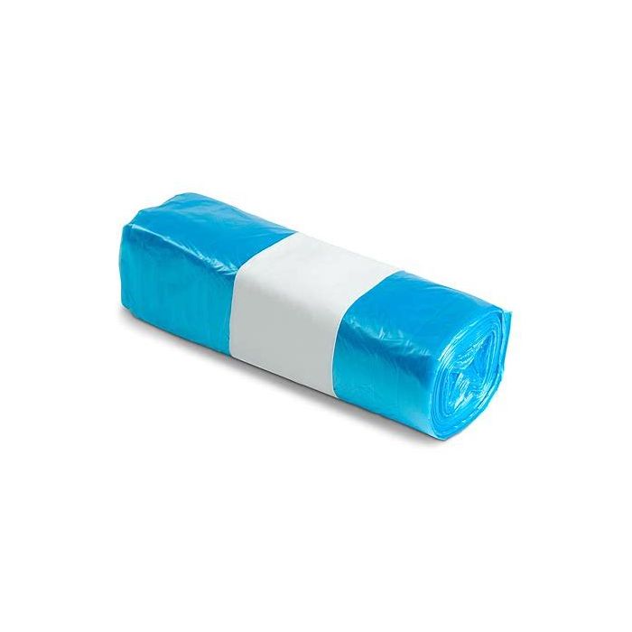 Sacchi per spazzatura a rotolo 50 X 60 cm azzurro 30 litri conf. 20 pezzi 