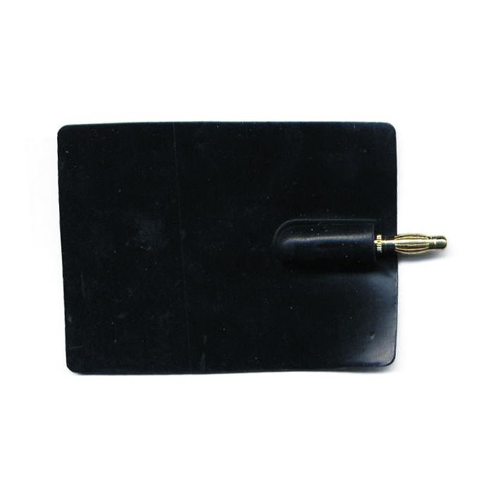 Elettrodo riutilizzabile in silicone conduttivo 60 x 80 mm con spugna in daino a clip Fiab
