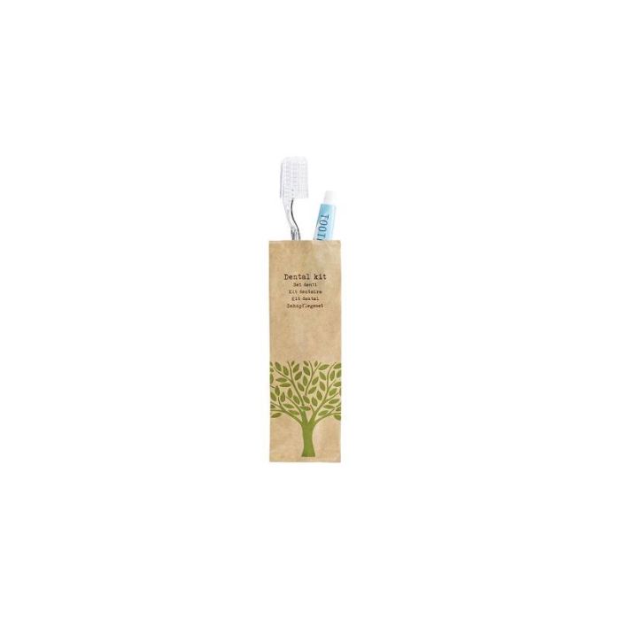 Set dentifricio e spazzolino monouso in astuccio 50 pezzi Leone Natura