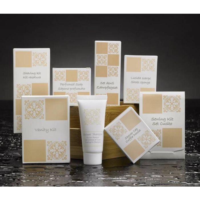 Set barba con rasoio monouso e sapone da barba monodose 100 pezzi Leone Acanto