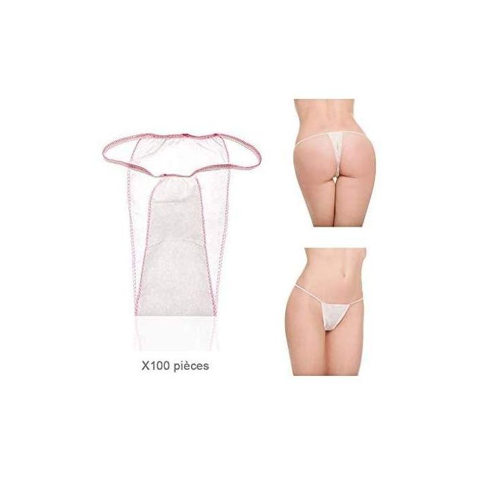 Slip tanga donna monouso in TNT imbustato singolarmente confezione da 100 pezzi Xanitalia
