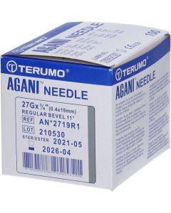 Ago ipodermico Terumo Agani 27Gx3/4" - 0,4x19mm - AN*2719R1 - grigio - sterile confezione 100 pezzi