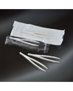 Pinzetta sterile monouso in plastica confezione singola 12,4 cm