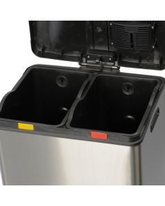 Pattumiera a pedale per differenziata Multiflux-30 lt x 2-Medial