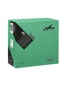 Infibra Tissù tovagliolo verde foresta 2 veli 38 x 38 cm 40 pezzi