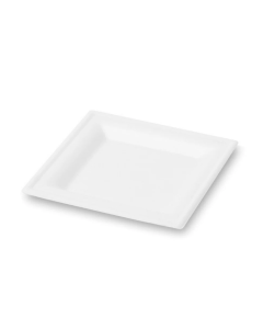 Piatti in polpa di cellulosa quadrati 16 x 16 cm conf. 50 pezzi