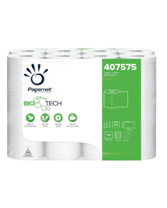 Papernet 407575 carta igienica disgorgante Bio Tech 24 rotoli 180 strappi 2 veli