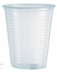 Bicchiere 200 cc monouso in plastica trasparente conf da 100 pezzi