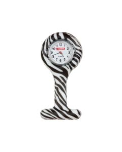 Orologio per infermiere fantasia zebra rotondo Gima