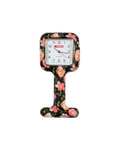 Orologio per infermiere quadrato fantasia rose Gima