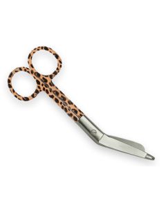 Forbici per bende in acciaio inox 14 cm fantasia leopardo Gima