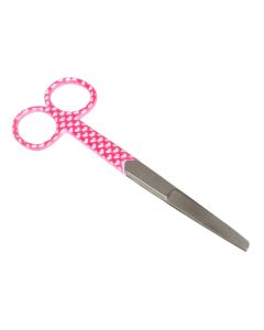 Forbici rette con punte alterne in acciaio inox 14 cm fantasia cuori Gima