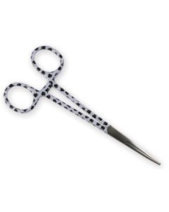 Pinza emostatica retta in acciaio inox anelli fantasia orme 16 cm Gima