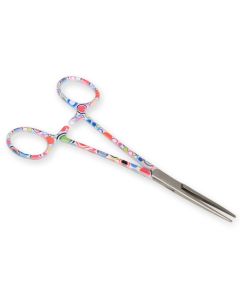 Pinza emostatica retta in acciaio inox fantasia bolle 16 cm Gima