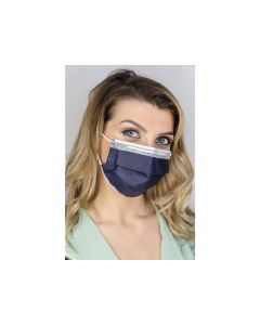 Mascherine chirurgiche filtranti blu scuro tipo II con elastici per adulti Gima 50 pezzi