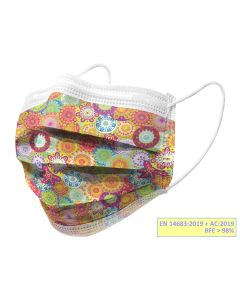 Mascherine Chirurgiche filtranti IIR colors adulti Gisafe Gima Conf. 10 pezzi