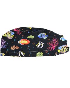 Cappellino chirurgico sala operatoria fantasia reef taglia M Gima