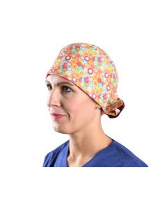 Cappellino chirurgico sala operatoria fantasia colori aglia M Gima