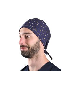 Cappellino chirurgico sala operatoria fantasia stelle taglia M Gima