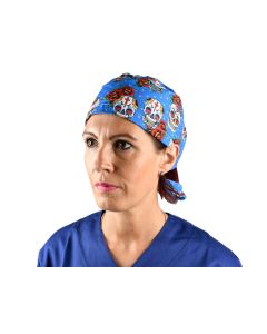 Cappellino chirurgico sala operatoria fantasia teschio taglia M Gima