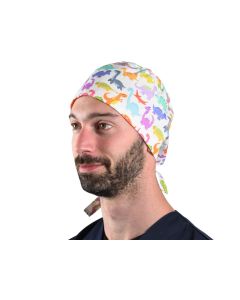 Cappellino chirurgico sala operatoria fantasia dino taglia M Gima
