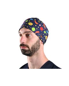 Cappellino chirurgico sala operatoria fantasia spazio taglia M Gima