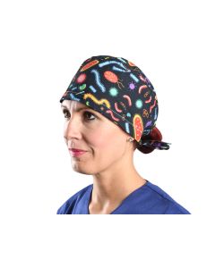 Cappellino chirurgico sala operatoria fantasia biologia taglia M Gima