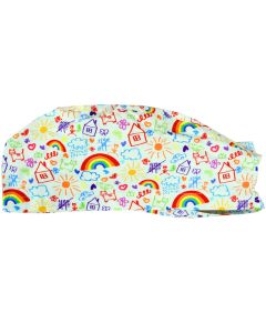 Cappellino chirurgico sala operatoria fantasia bambini taglia L Gima