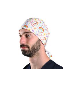 Cappellino chirurgico sala operatoria fantasia bambini taglia L Gima