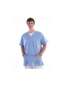 Casacca medica azzurra in cotone/poliestere unisex taglia M Gima