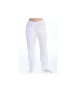 Pantaloni infermiere bianchi unisex cotone/poliestere taglia XXXL Gima 