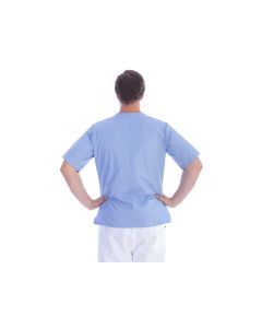 Casacca con bottoni azzurra in cotone/poliestere unisex taglia S Gima