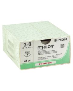 SUTURA MONOFILAMENTO ETHICON ETHILON - 3/0 ago 19 mm Gima