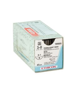 Sutura in seta intrecciata non assorbibile Ethicon Perma-Hand 3/0 ago 22 mm 12 pezzi