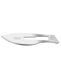 Lame bisturi in acciaio al carbonio Swann-Morton n. 24  sterili 100 pezzi