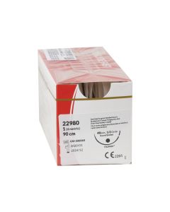 SUTURA ASSORBIBILE TRUGLYDE FAST calibro 1/0, curva 1/2, ago 40 mm - 90 cm - incolore conf. 12 pezzi