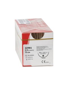 SUTURA ASSORBIBILE TRUGLYDE FAST calibro 2/0, curva 1/2, ago 35 mm - 75 cm - incolore conf. 12 pezzi