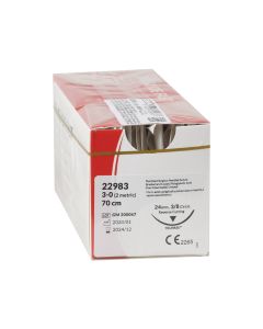 SUTURA ASSORBIBILE TRUGLYDE FAST calibro 3/0, curva 3/8, ago 24 mm - 70 cm - incolore conf. 12 pezzi