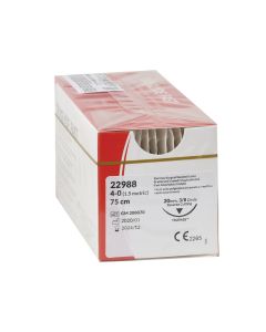 SUTURA ASSORBIBILE TRUGLYDE FAST calibro 4/0, curva 3/8, ago 20 mm - 75 cm - incolore conf. 25 pezzi