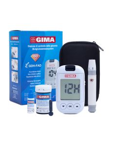 Kit glucometro mg/dl, lingue IT, DE, GR, Arabo, conf. 1 pezzo
