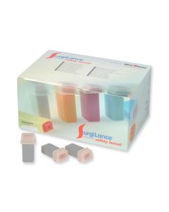 Lancette di sicurezza ago automatico calibro 23G, colore grigio, conf. 100 pezzi