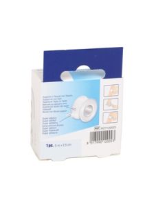 Rocchetto con cerotto medicale adesivo in TNT 5 m x 2,5 cm Gima conf. 12 pezzi